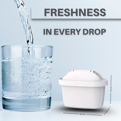 Hygieia 6 Pack - Water Jug Cartridge Filters - For Most Brita Water Jugs