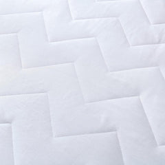 100% Ultra-Soft Cotton Quilted Anti-Microbial Mattress Cover Protector - Single Size