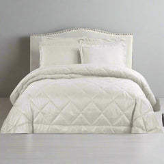 Hotel Living Eli Jacquard Comforter Set King White