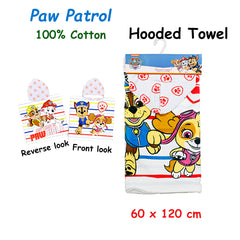 Caprice Paw Patrol Cotton Hooded Licensed Towel 60 x 120 cm