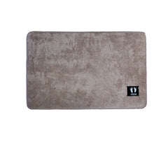 Asha Anti Slip Polyester Bath Mat 50 x 80 cm Mocha