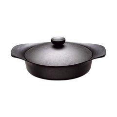 Sori Yanagi Japanese Iron Soup Pot Casserole 22cm with Lid and Fork-NT_Metro