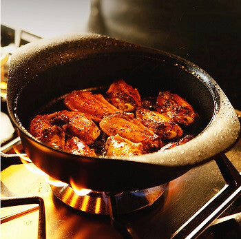 Sori Yanagi Japanese Iron Soup Pot Casserole 22cm with Lid and Fork-QLD_Rural