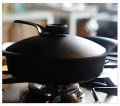 Sori Yanagi Japanese Iron Soup Pot Casserole 22cm with Lid and Fork-NSW_Metro