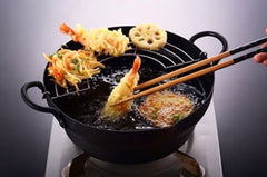 Takumi Japan Iron Tempura Deep Fry Pot Induction Compatible 24cm-WA_Metro