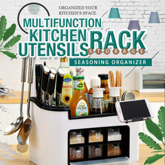 Multifunction Kitchen Utensils Condiment Storage Rack Seasoning Storage Box-TAS_Rural