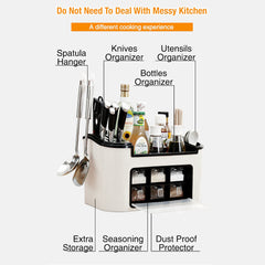 Multifunction Kitchen Utensils Condiment Storage Rack Seasoning Storage Box-NSW_Metro