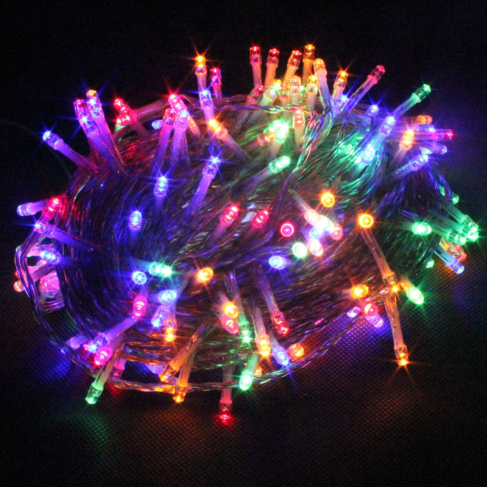 Solar Fairy String Led Lights 12M-32M Outdoor Garden Christmas Party Decor(12M100Led)-QLD_Rural