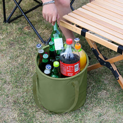 13L Travel Camping Folding Bucket Portable Barbecue Picnic Storage Fishing Bucket-VIC_Rural