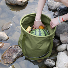 13L Travel Camping Folding Bucket Portable Barbecue Picnic Storage Fishing Bucket-VIC_Rural