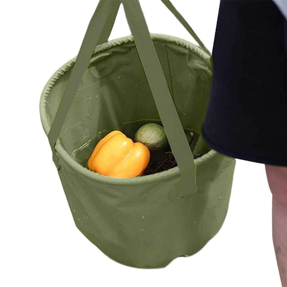 13L Travel Camping Folding Bucket Portable Barbecue Picnic Storage Fishing Bucket-TAS_Rural