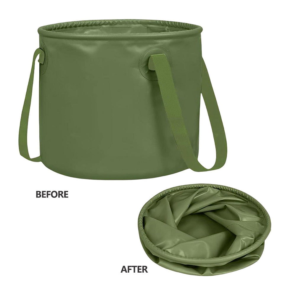 13L Travel Camping Folding Bucket Portable Barbecue Picnic Storage Fishing Bucket-WA_Metro