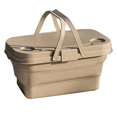 3 In 1 Folding Camping Storage Box Outdoor Food Fruit Container Picnic Table Basket-VIC_Metro