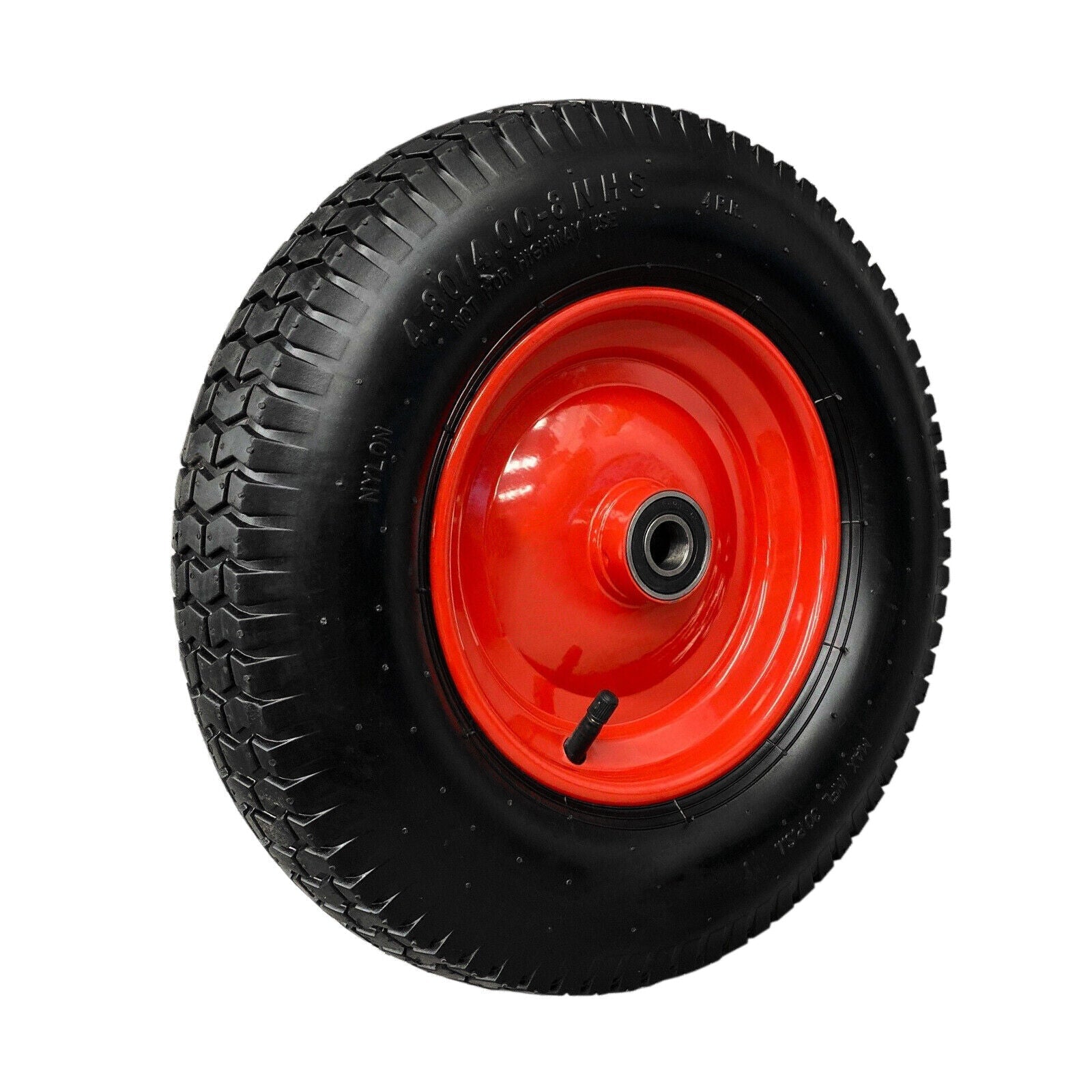 16" Wheelbarrow Trolley Wheel 4.80/4.00-8 Pneumatic Tyre 16mm Bore Tire Steel-QLD_Metro