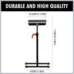 Foldable Roller Support Stand Adjustable Bench Holder 67-110cm Heavy Duty Steel-WA_Rural