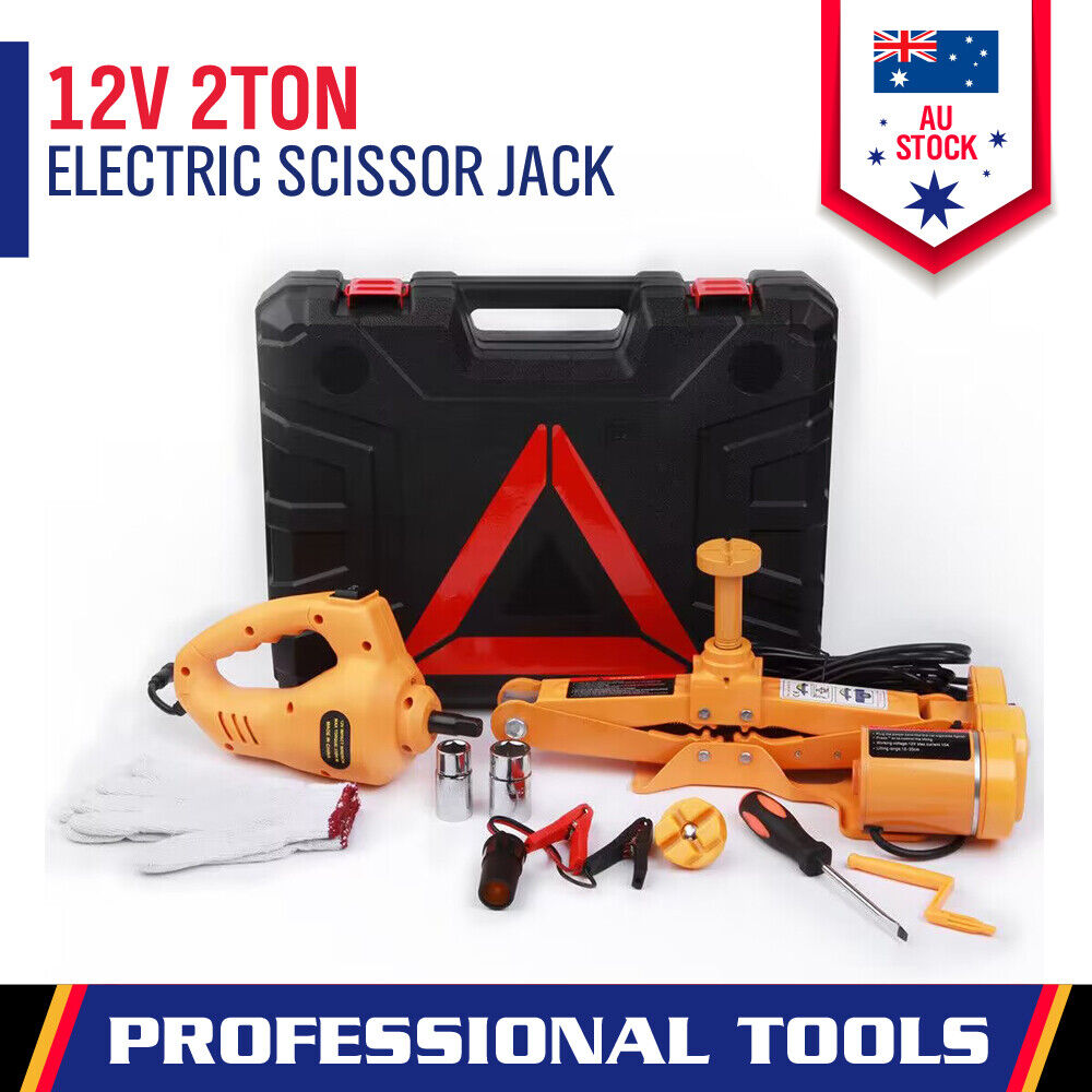 Electric Car Jack Floor 2 Ton Electric Scissor Jack Car Repair Tool Heavy Duty-ACT