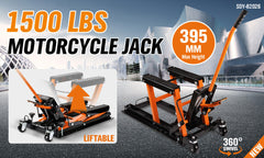 1500LBS Motorcycle Hydraulic Pump Scissor Jack ATV UTV Heavy Duty Portable-QLD_Rural