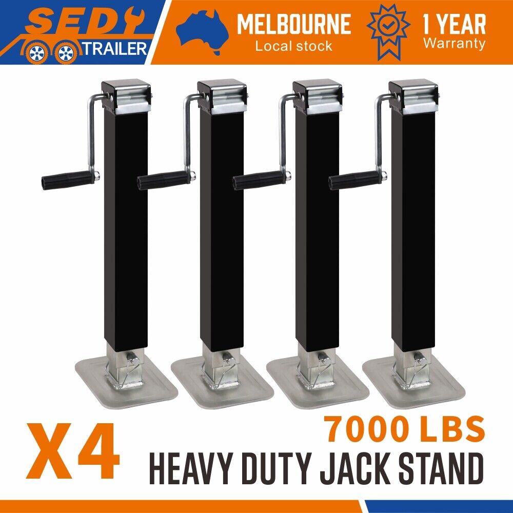 4x Trailer Caravan Canopy Jack Leg Stand Heavy Duty 3175KG 7000lbs Side Handle-ACT