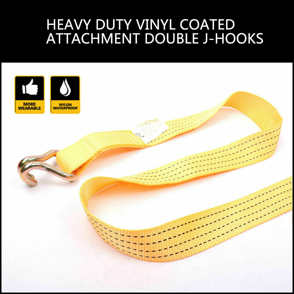 50mm x 10M Tie Down Strap Heavy Duty Ratchet Straps Trailer Boat 2000KG Loading-ACT