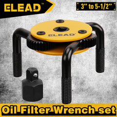 ELEAD 3" to 5-1/2" Oil Filter Wrench Set Oil Filter Removal Tool Automotive Use-NT_Rural