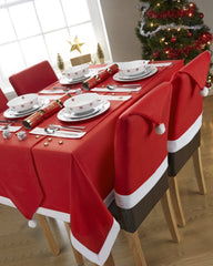 Christmas Chair Covers Tablecloth Runner Decoration Xmas Dinner Party Santa Gift, Table Runner (34 x 176cm)-WA_Rural