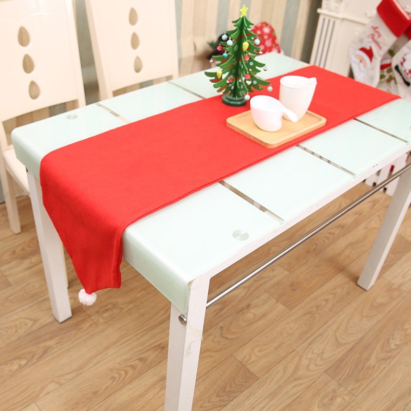 Christmas Chair Covers Tablecloth Runner Decoration Xmas Dinner Party Santa Gift, Table Runner (34 x 176cm)-TAS_Metro