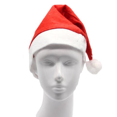 Christmas Unisex Adults Kids Novelty Hat Xmas Party Cap Santa Costume Dress Up, Santa Hat (Adults)-QLD_Metro