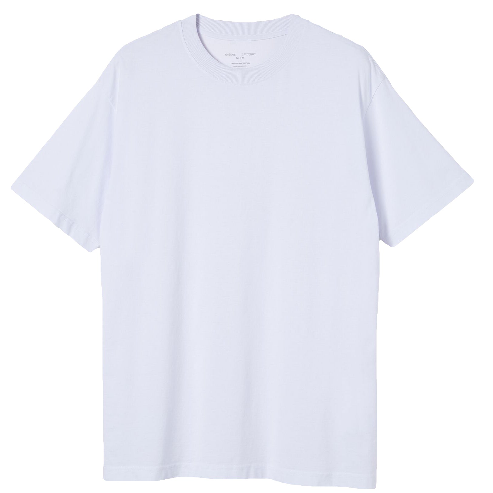 Adult 100% Cotton T-Shirt Unisex Men's Basic Plain Blank Crew Tee Tops Shirts, White, XL