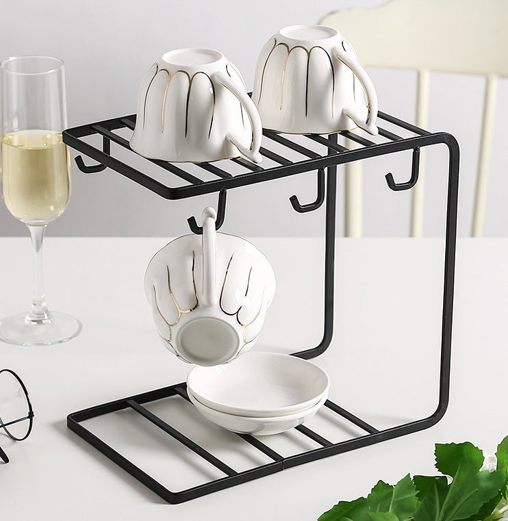 Cup Mug Holder Plate Rack Stand-TAS_Rural