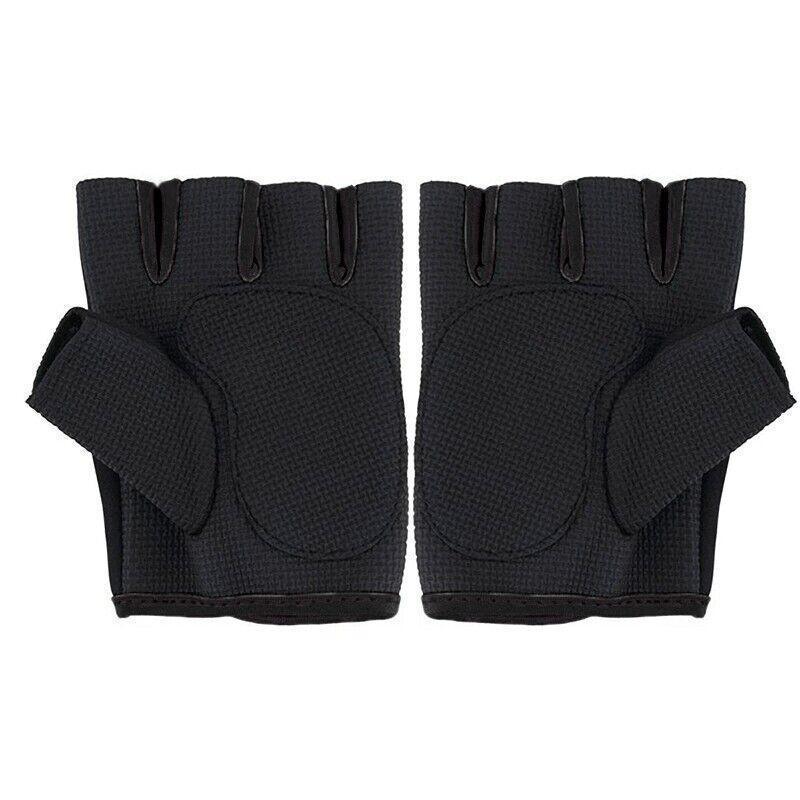 S Size Sports Gloves Weight Lifting Exercise Training Workout Bike Riding Men Women - Black+Grey