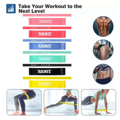 Aolikes Resistance Bands Power Heavy Strength Exercise Fitness Gym Yoga - 6 PCS Set
