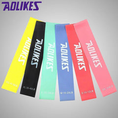 Aolikes Resistance Bands Power Heavy Strength Exercise Fitness Gym Yoga - Pink 500*50*0.3 (3-6 lbs)