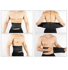Posture Waist Trimmer Lumbar Lower Support Belt Pain Relief Back Brace Strap Au - L (90-109cm)