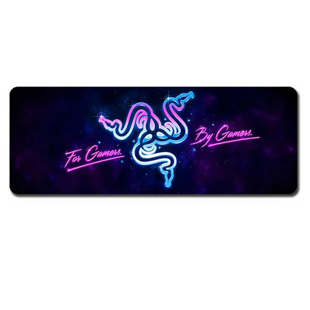 Gaming Keyboard and Mouse Pad Extended Desk Mat 800x300mm Non Slip Base - 10