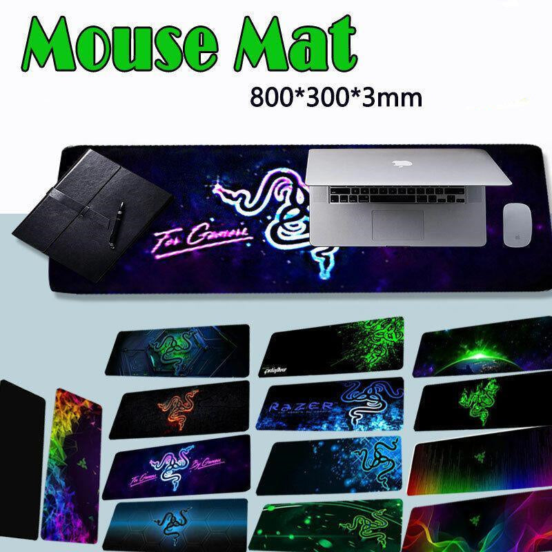 Gaming Keyboard and Mouse Pad Extended Desk Mat 800x300mm Non Slip Base - 13