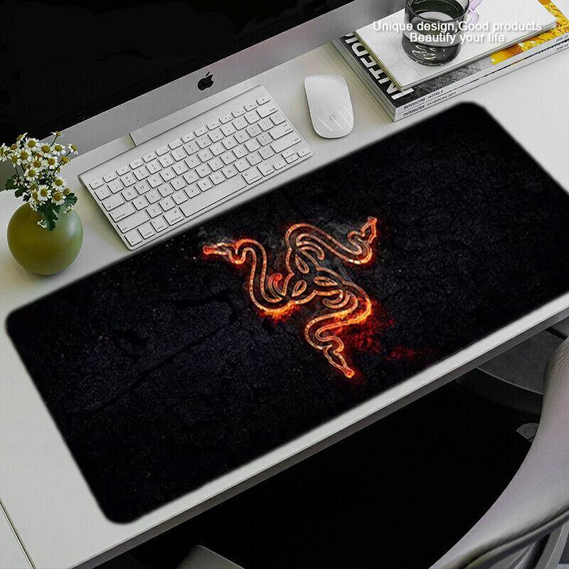 Gaming Keyboard and Mouse Pad Extended Desk Mat 800x300mm Non Slip Base - 16