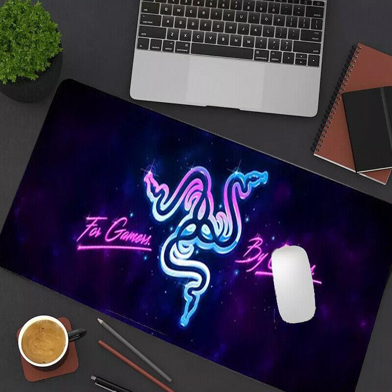 Gaming Keyboard and Mouse Pad Extended Desk Mat 800x300mm Non Slip Base - 17