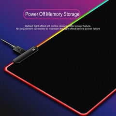 LED Gaming Mouse Pad Large RGB Extended Mousepad Keyboard Desk Anti-slip Mat - 800*300*4mm