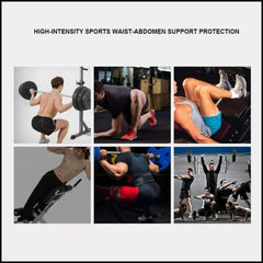 Fitness Weight Lifting Belt Barbell Dumbell Training Back Support Men Women L - Black-L