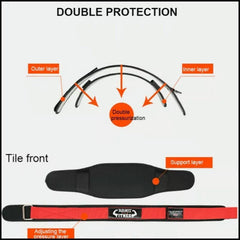 Fitness Weight Lifting Belt Barbell Dumbell Training Back Support Men Women M - Yellow-M