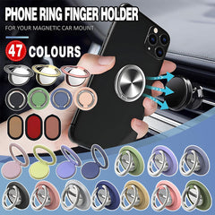 Iring Phone Ring Finger Holder Stand Car Mount Hook For Iphone Ipad Mobile Grip - A9- Pink