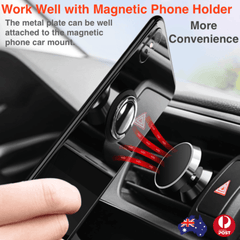 Iring Phone Ring Finger Holder Stand Car Mount Hook For Iphone Ipad Mobile Grip - B3- Blue Grey