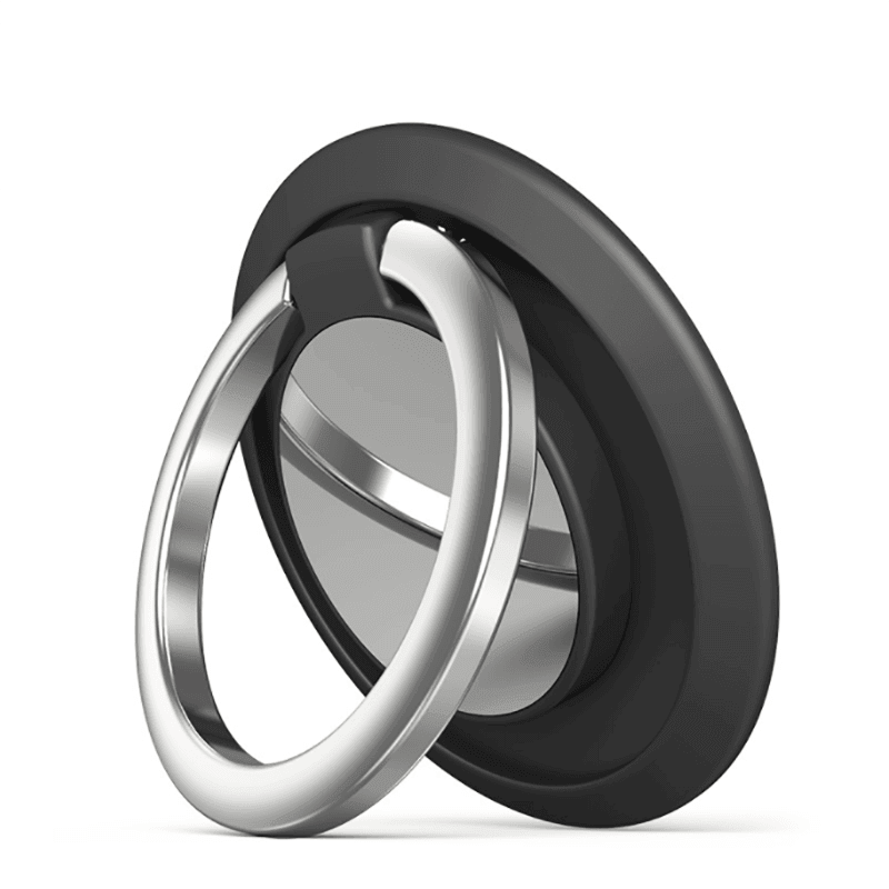 Iring Phone Ring Finger Holder Stand Car Mount Hook For Iphone Ipad Mobile Grip - B3- Blue Grey