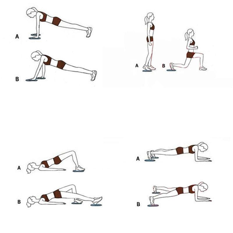 2PCS Core Sliding Discs Fitness Sliders for Home Gym Yoga Gliding Exercise 17cm - Green