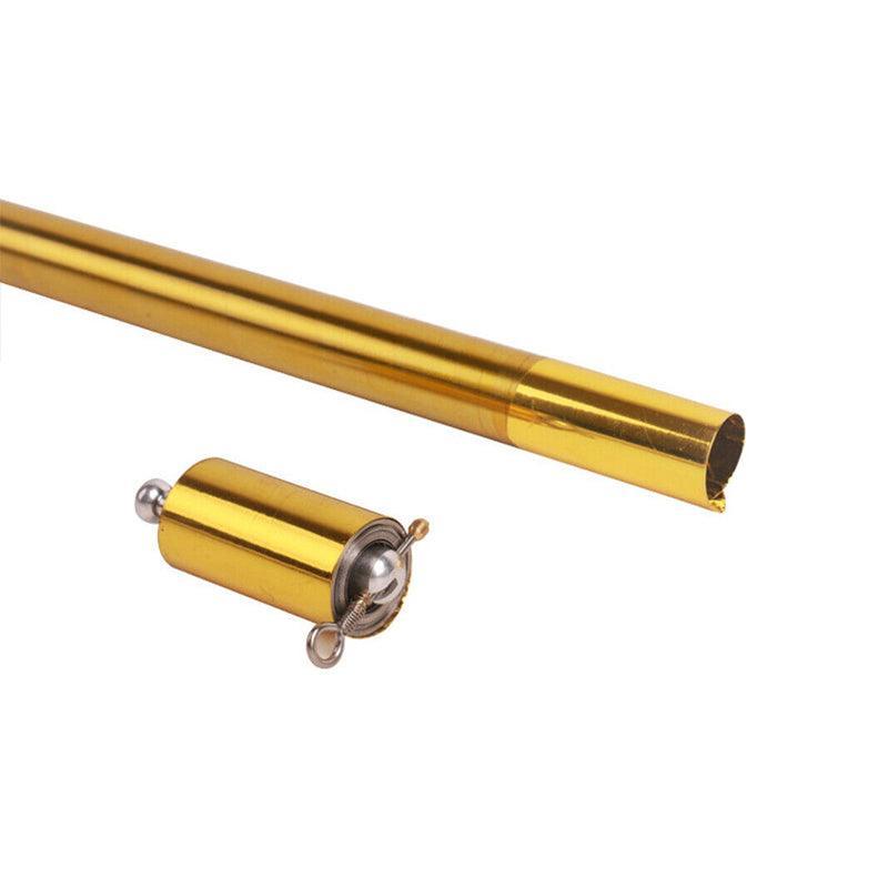 Magic Telescopic Portable Martial Arts Metal Pocket Staff Pocket 110Cm-150Cm - Gold&Silver 1.5M