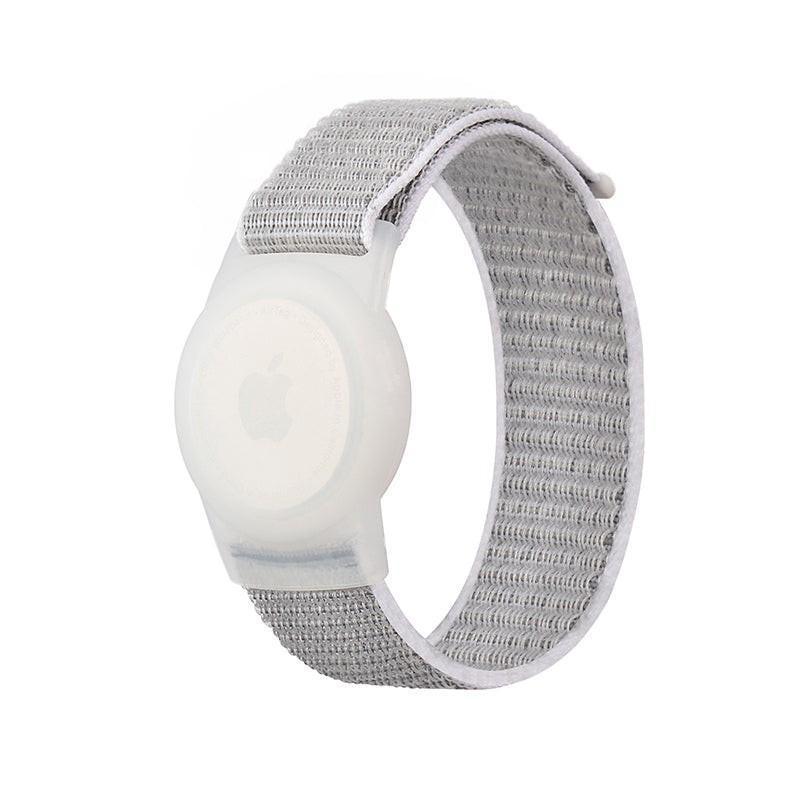 For Apple AirTag Case Protective Cover Wristband Nylon Air Tag Band Anti-lost L Size - Blue
