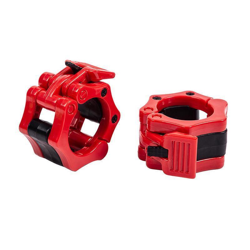 50mm Barbell Clamp Collar Clip Olympic Weightlifting Lift Spring Lock - Black