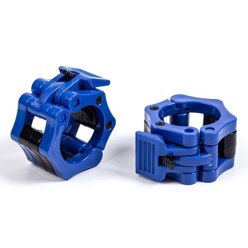 50mm Barbell Clamp Collar Clip Olympic Weightlifting Lift Spring Lock - Black