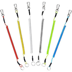 6X Fishing Lanyards Boating Ropes Kayak Secure Pliers Lip Grips Tackle Fish Tool - Black