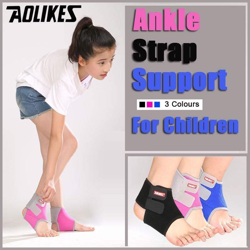 S Size AOLIKES One Pair Ankle Support Brace Wrap with Cushioned Pads - Blue- Small* 1 Pair